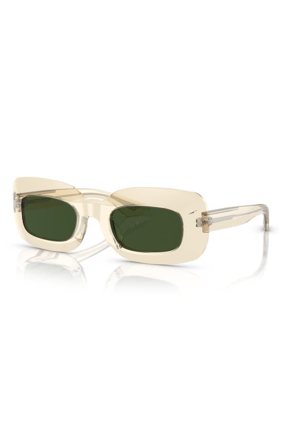 Shop Oliver Peoples 1966c 49mm Square Sunglasses In Green
