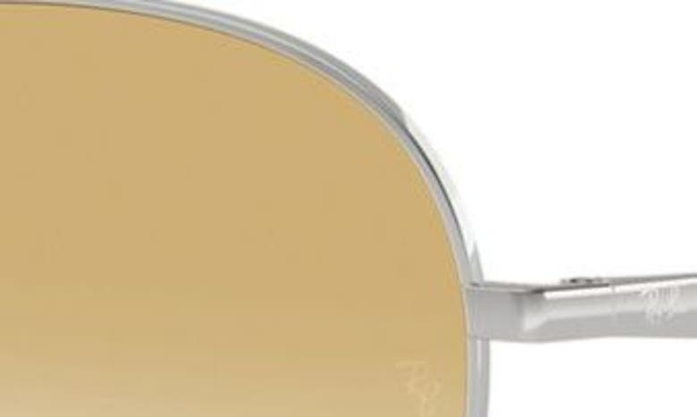 Shop Ray Ban Ray-ban 57mm Phantos Round Sunglasses In Silver