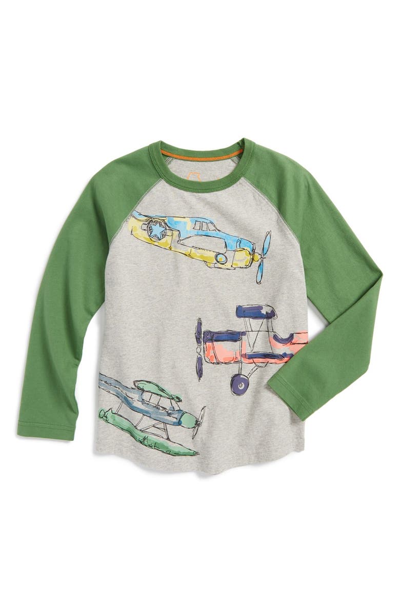 Mini Boden Graphic Raglan Sleeve T-Shirt (Toddler Boys, Little Boys ...