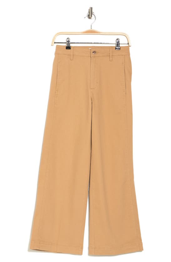 Vigoss High Rise Wide Leg Trousers In Tan