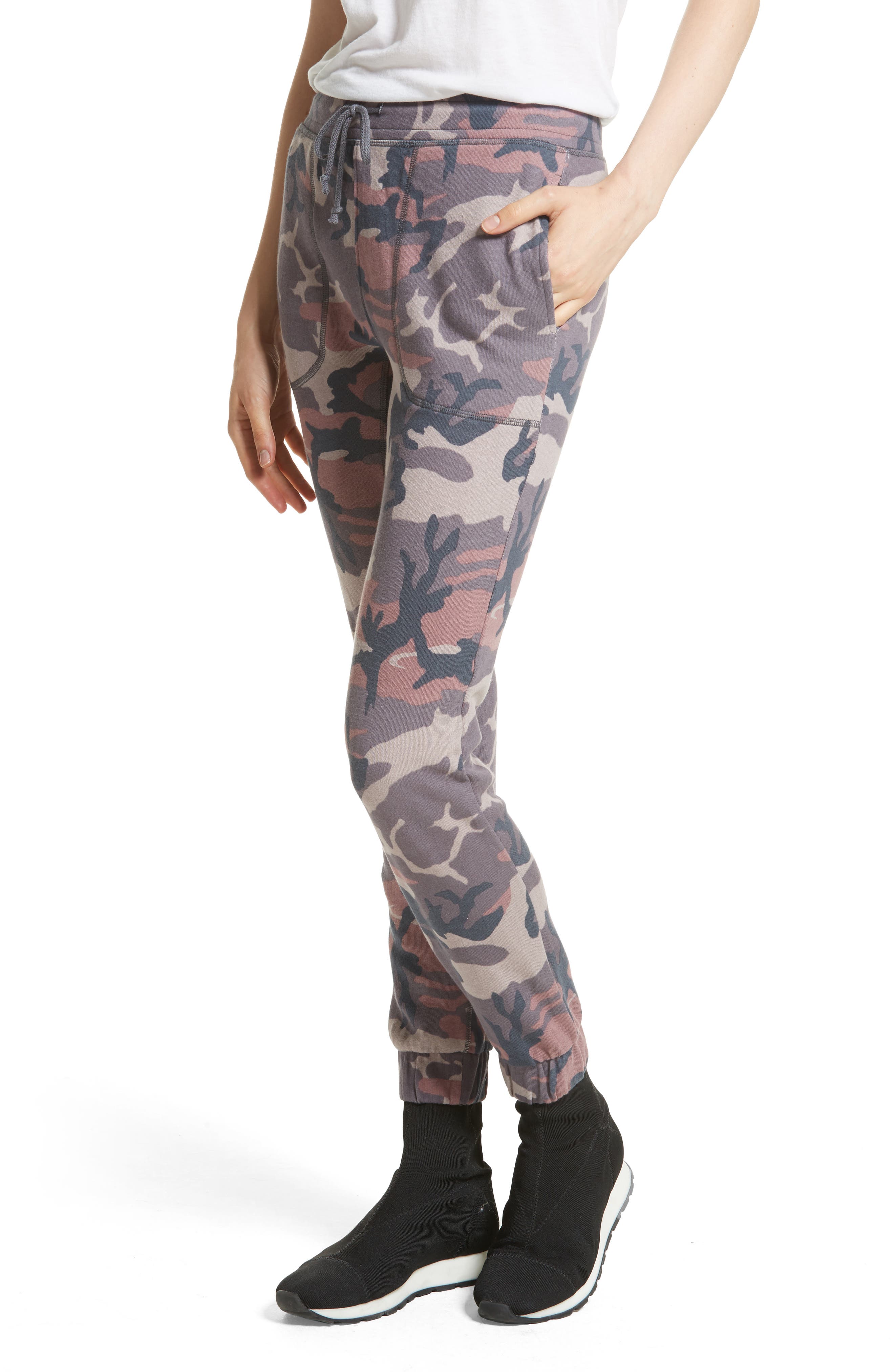 faded camo joggers