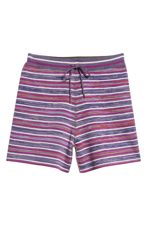 Waste Yarn Project Manu Stripe One Of A Kind Shorter Shorts In Multi