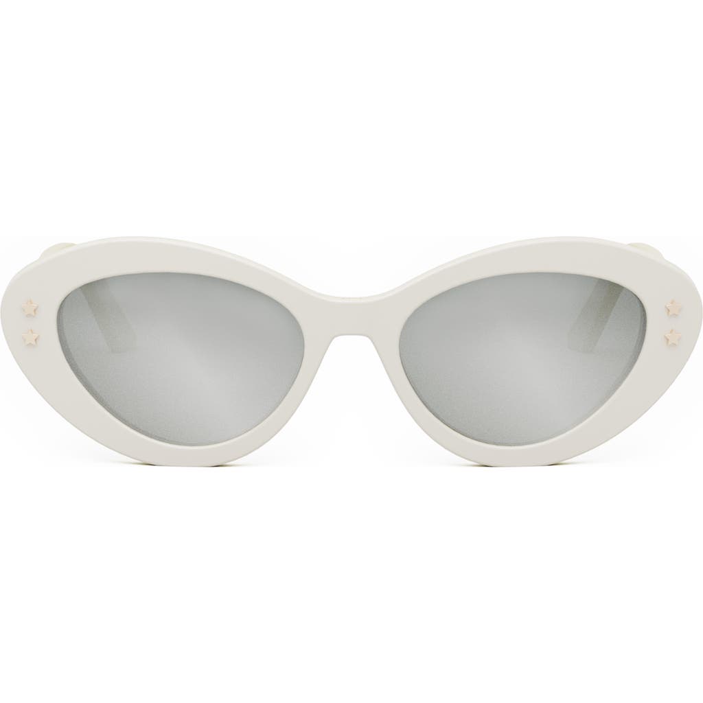 Dior 'pacific B1u 53mm Butterfly Sunglasses In White