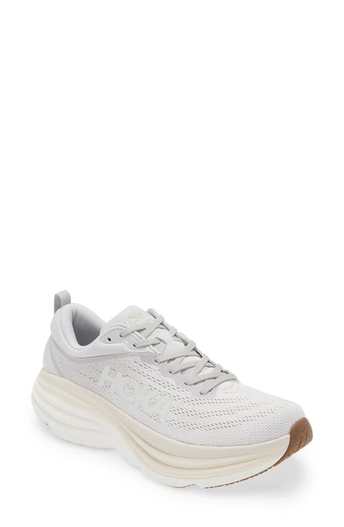 Shop Hoka Bondi 8 Running Shoe In Lunar Rock/nimbus Cloud