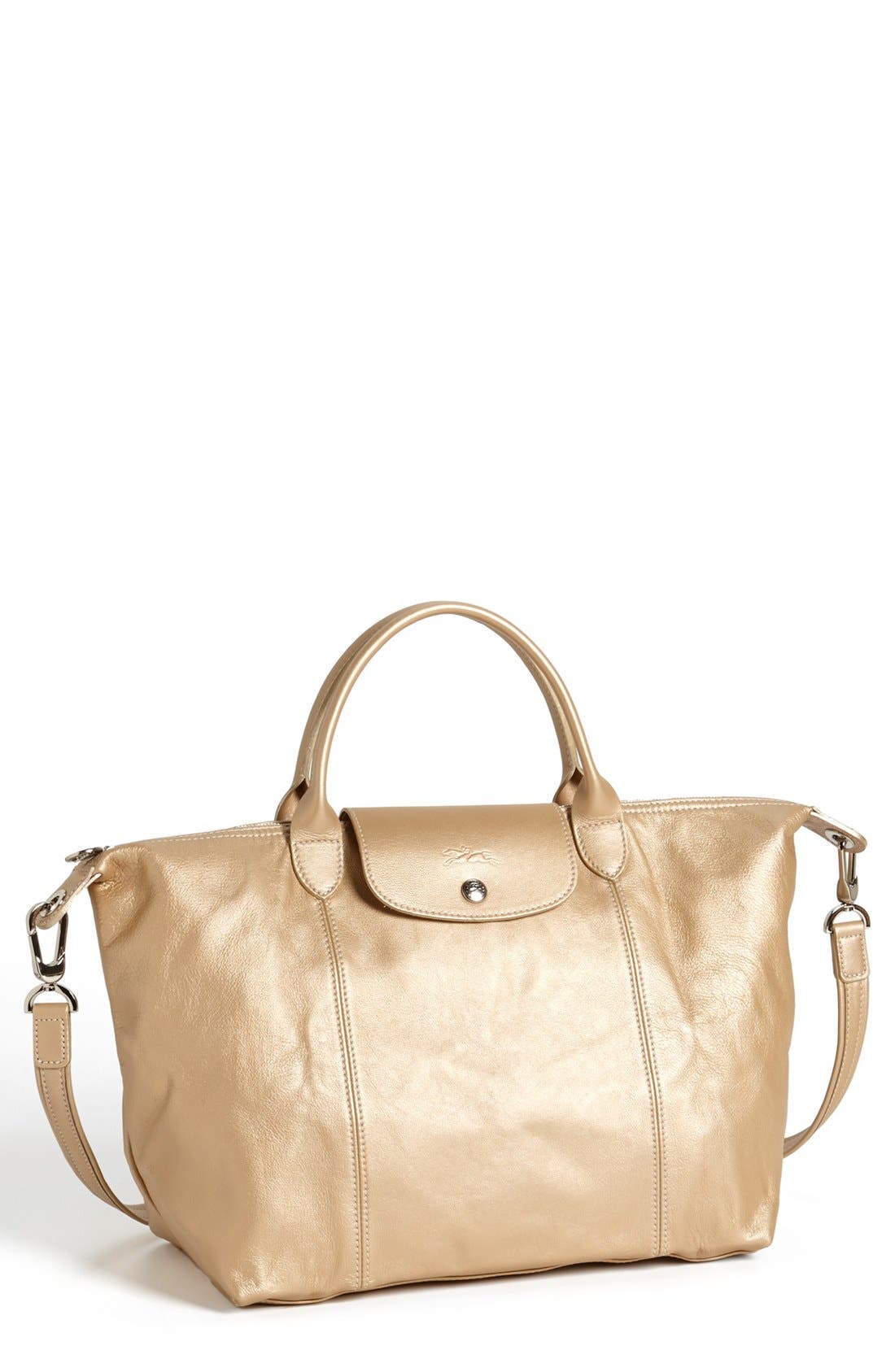 Longchamp 'Medium Le Pliage Cuir' Leather Handbag Nordstrom