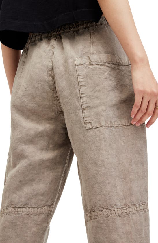 Shop Allsaints Val Cargo Pants In Taupe Brown