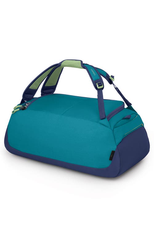 Shop Osprey Daylite 30l Duffle Bag In Blue Spikemoss/alkaline