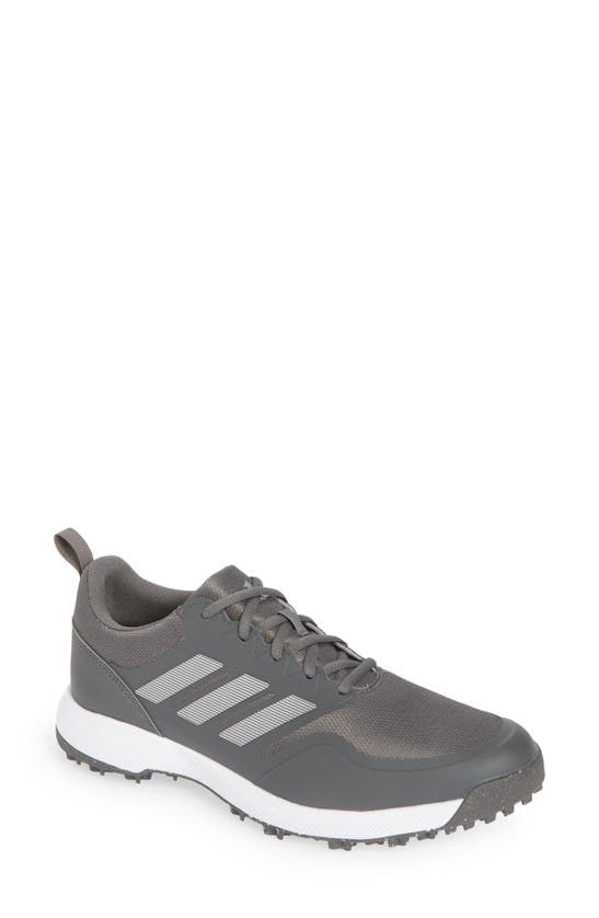 Adidas Golf Tech Response 3.0 Golf Shoe In Grey/ Silver/ Solar Gold
