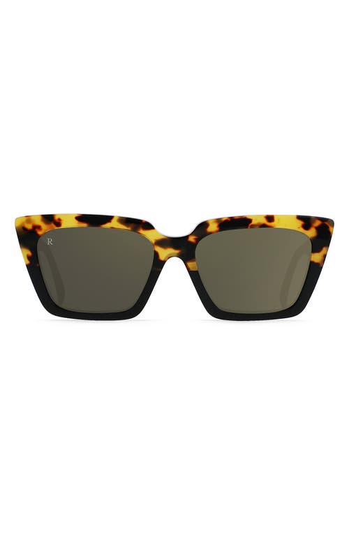 Keera 54mm Cat Eye Sunglasses in Tamarin Tort/Hi Pro Brnz Mirr