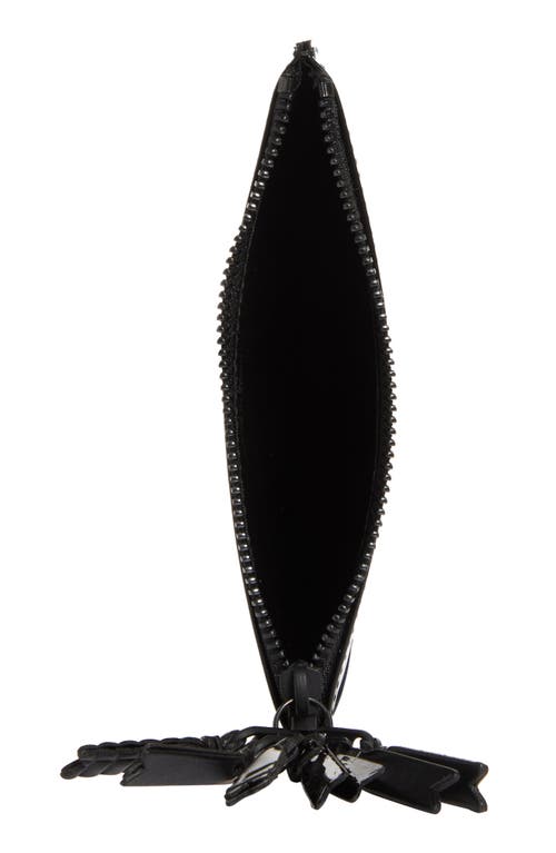 COMME DES GARÇONS COMME DES GARÇONS WALLETS SMALL ZIPPER MEDLEY LEATHER POUCH