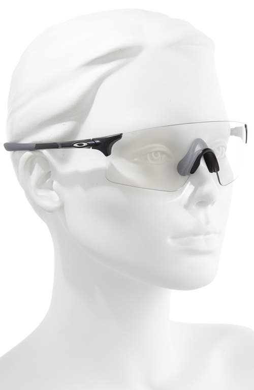 Oakley Evzero™ Blades 155mm Photochromatic Rimless Shield Sunglasses In Rubber Black/photochromic