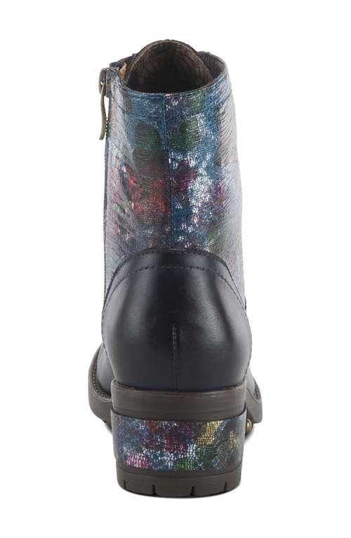 Shop L'artiste By Spring Step Marty-met Bootie In Navy Multi