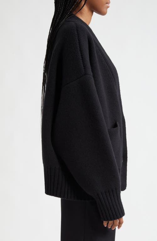 Shop Rohe Róhe Wool Cardigan In Black