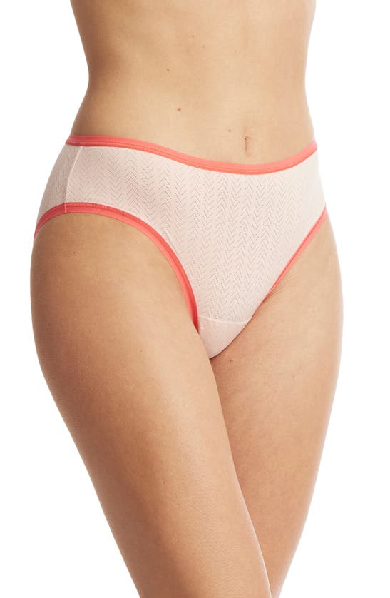 Shop Hanky Panky Movecalm Ruched Back Briefs In Summerplum/morning Glory