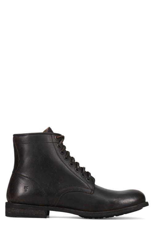 Frye Tyler Flex Lace-up Boot In Dark Black