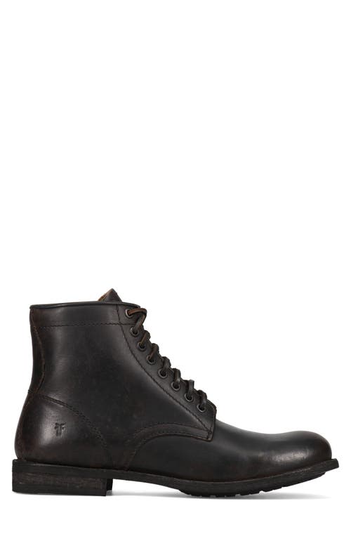 Shop Frye Tyler Flex Lace-up Boot In Dark Black