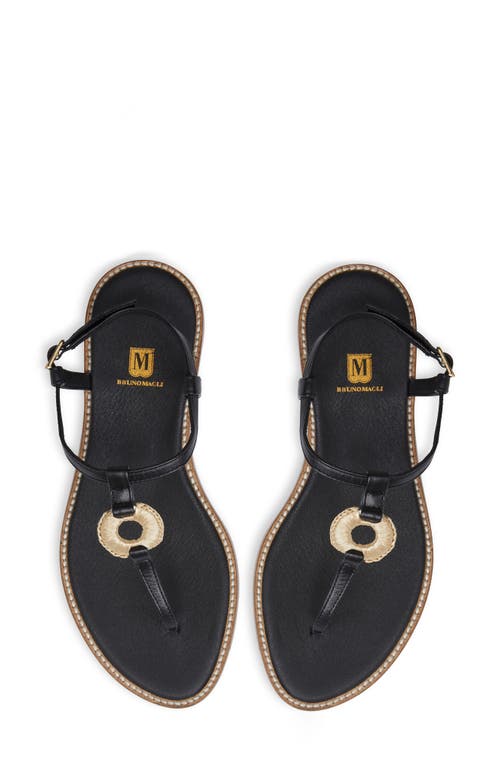 Bruno Magli Jenna T-strap Sandal In Black