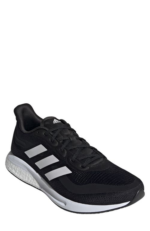 adidas Supernova Running Shoe in Black/White/Halo Silver at Nordstrom, Size 8