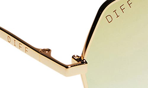 Shop Diff Harlowe 55mm Square Sunglasses In Gold/taupe Flash