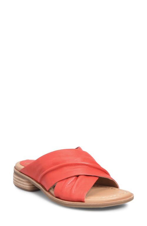 Fallon Slide Sandal in Coral