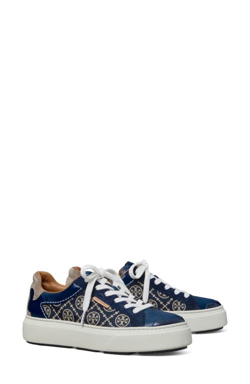 Tory Burch T Monogram Ladybug Sneaker In Navy T Mono/perfect Navy