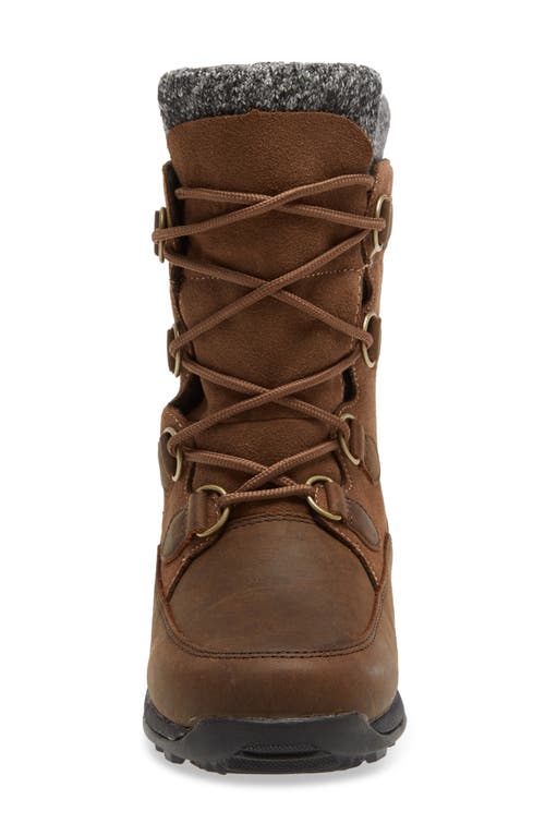 Shop Baffin Eldora Waterproof Boot In Taupe/dark Brown