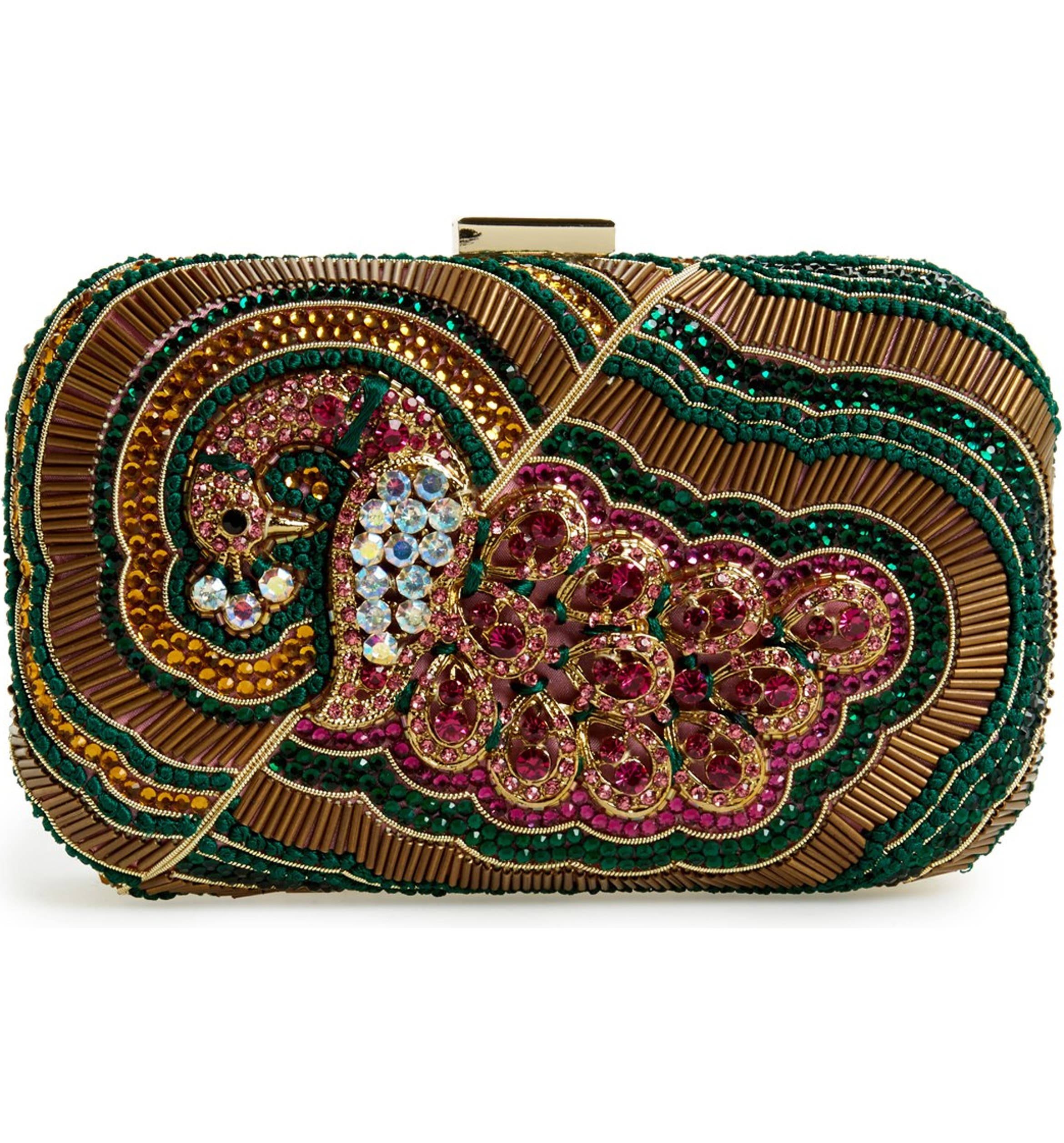 Natasha Couture 'Peacock Carnival' Clutch | Nordstrom