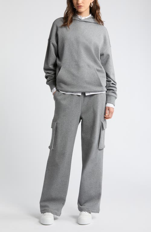 Shop Nordstrom Luxe Organic Cotton Hoodie In Grey Heather