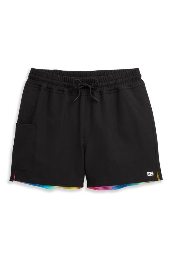 Shop Tomboyx 5-inch Reversible Board Shorts In Melting Rainbow