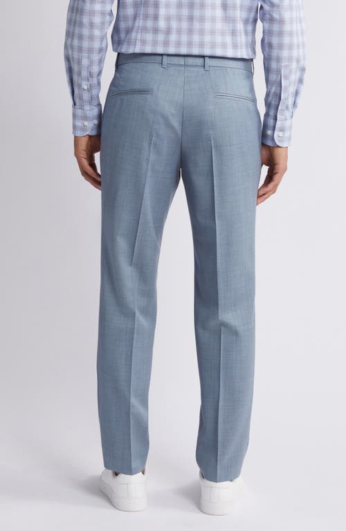 Shop Hugo Boss Boss Genius Slim Fit Virgin Wool Dress Pants In Light Blue