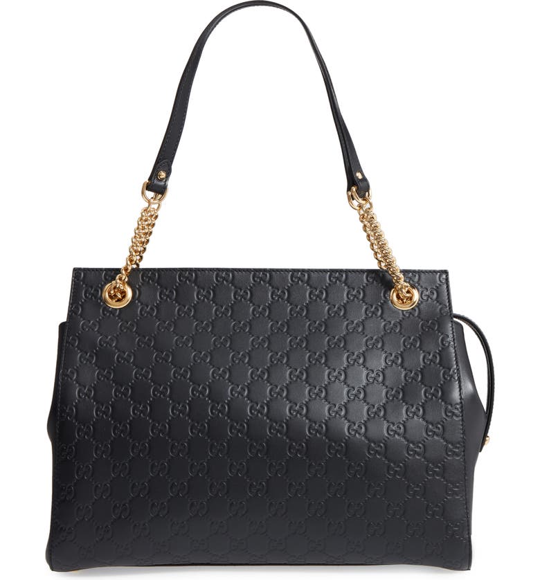 Gucci Large Signature Leather Shoulder Bag | Nordstrom