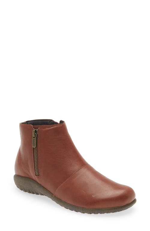 Wanaka Bootie in Soft Chestnut Leather