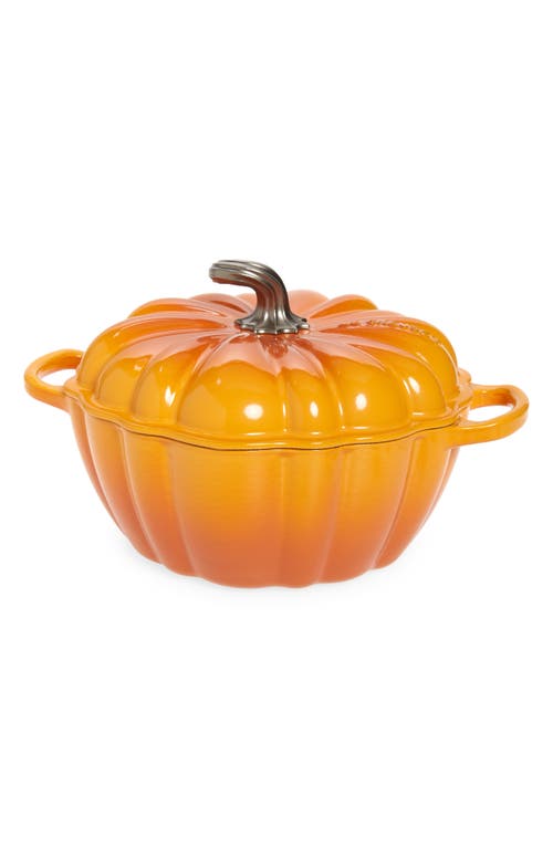 Le Creuset Enameled Cast Iron Pumpkin Baking Dish in Persimmon at Nordstrom