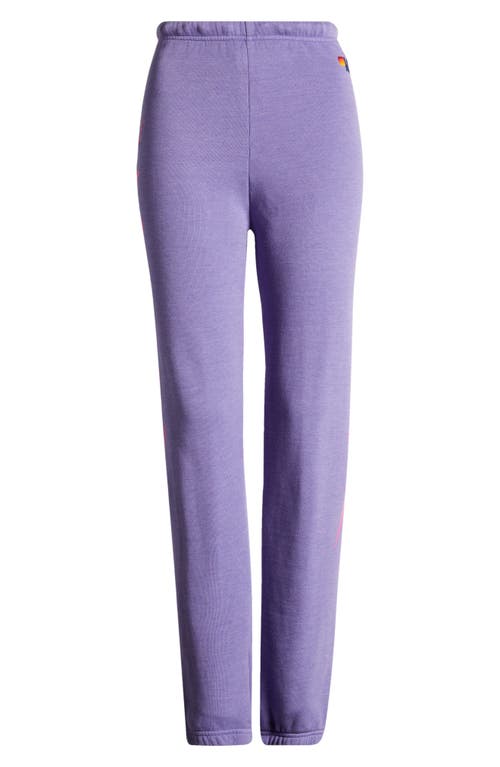 Shop Aviator Nation Bolt 4 Sweatpants In Lavender/neon Pink