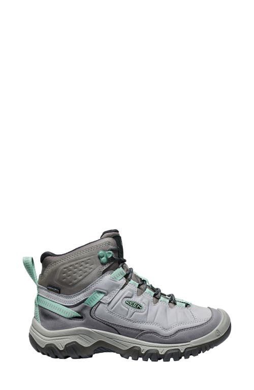 Keen Targhee Iv Waterproof Mid Hiking Shoe In Alloy/granite Green