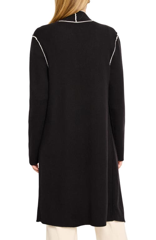 Nic + Zoe Nic+zoe Petite Evening Chill Reversible Jacket In Black Onyx
