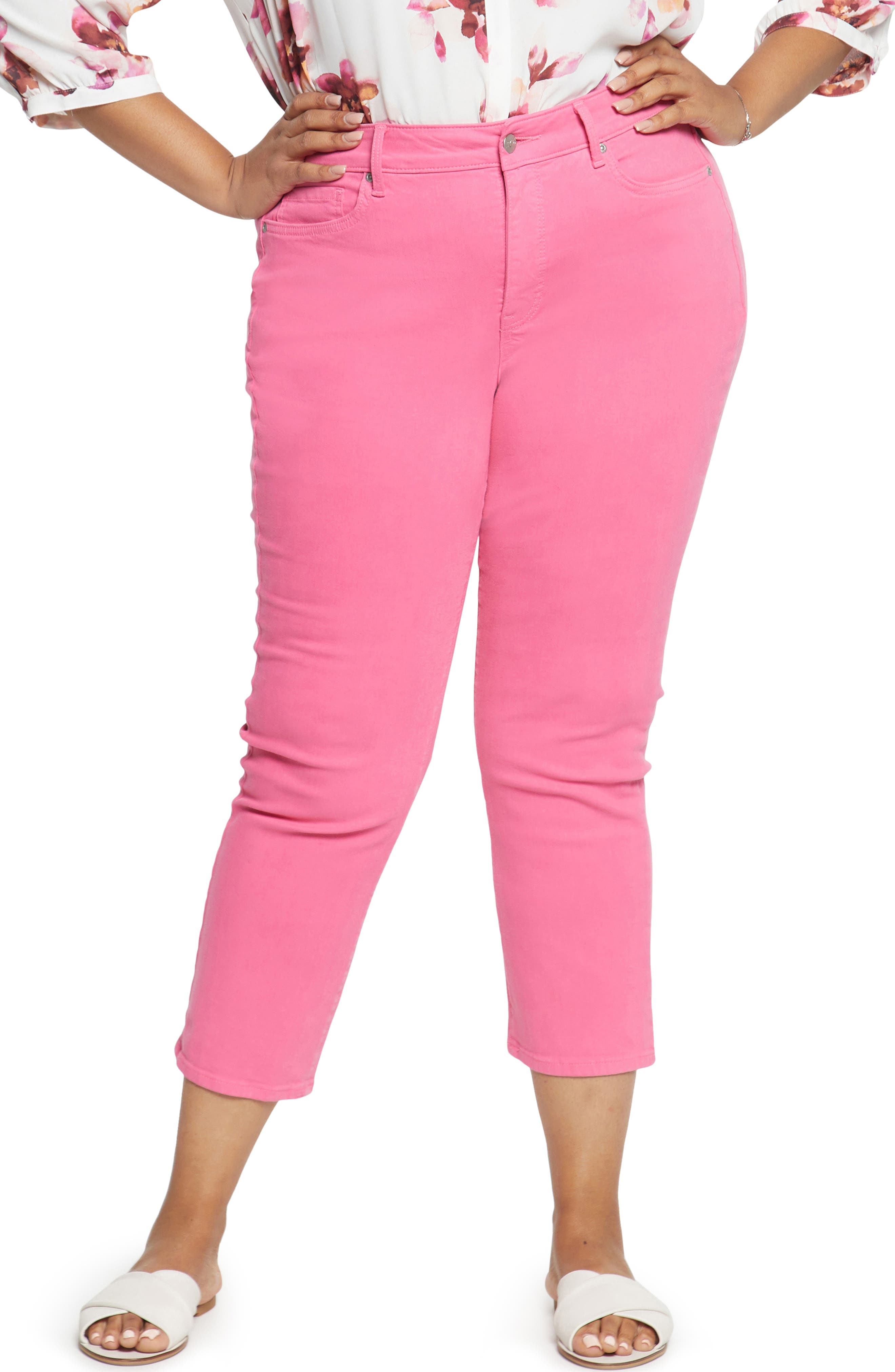 plus size hot pink pants