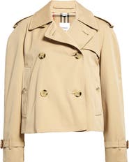 Burberry cropped 2024 trench coat