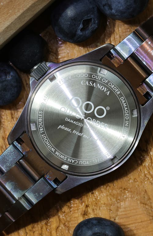 Shop Out Of Order Casanova Bracelet Watch, 44mm In Light And Dark Purple