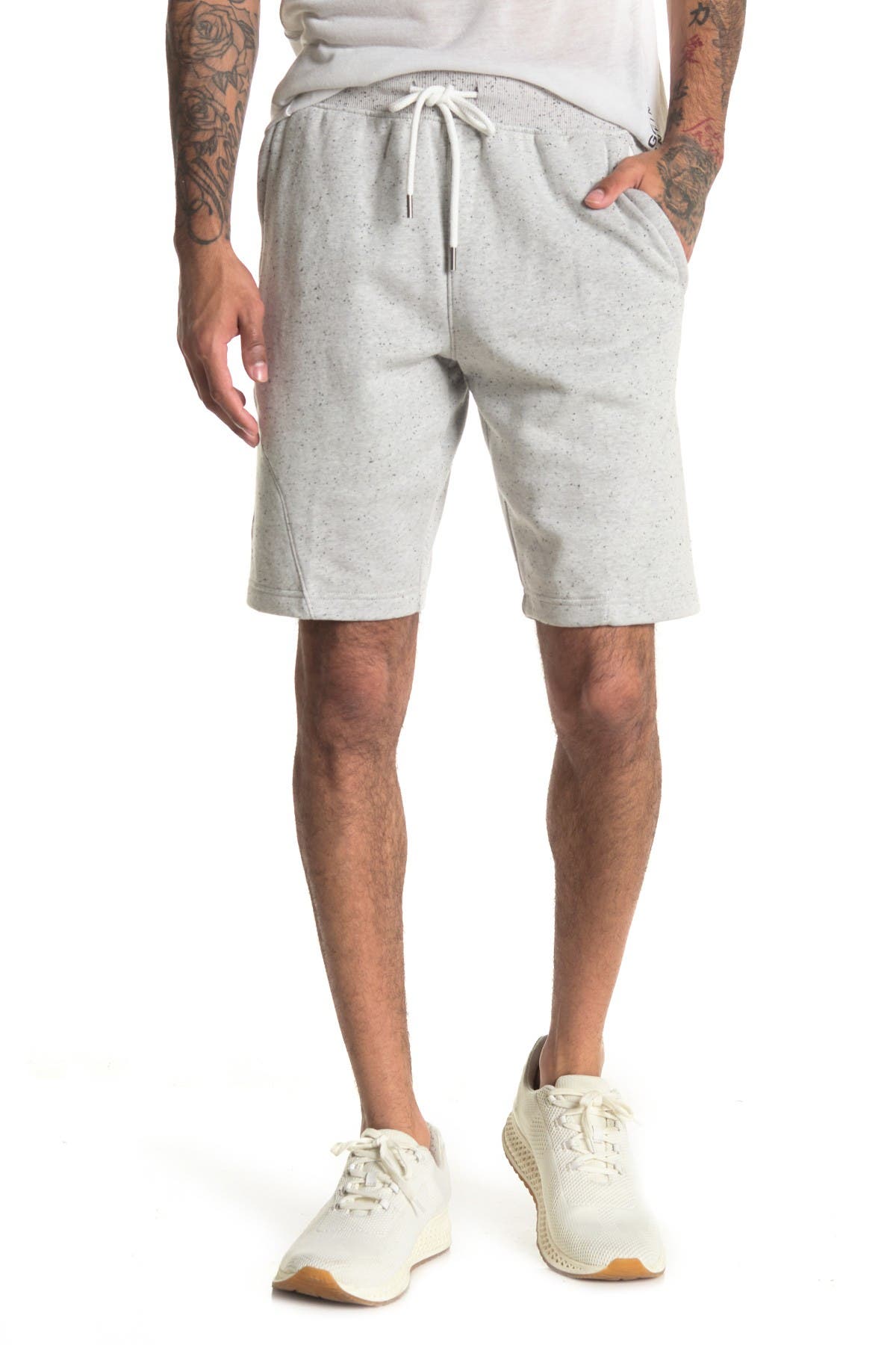 under armour speckled fleece shorts