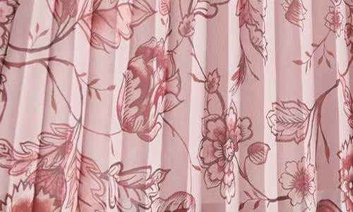 Steve Madden Coppola Floral Pleated Maxi Skirt In Blush