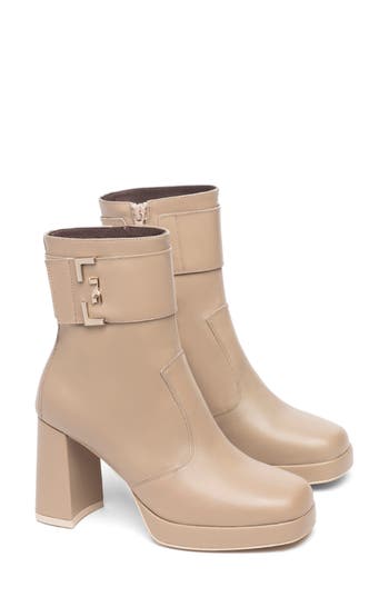 Nerogiardini Platform Bootie In Sand