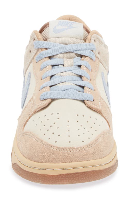 Shop Nike Dunk Low Sneaker In Coconut Milk/light Blue