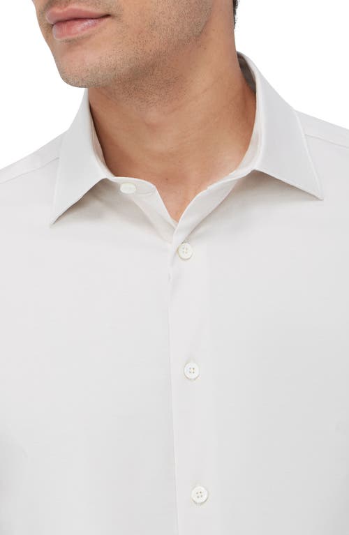 Bugatchi Men's Ooohcotton James Micro-stripe Sport Shirt In Stone