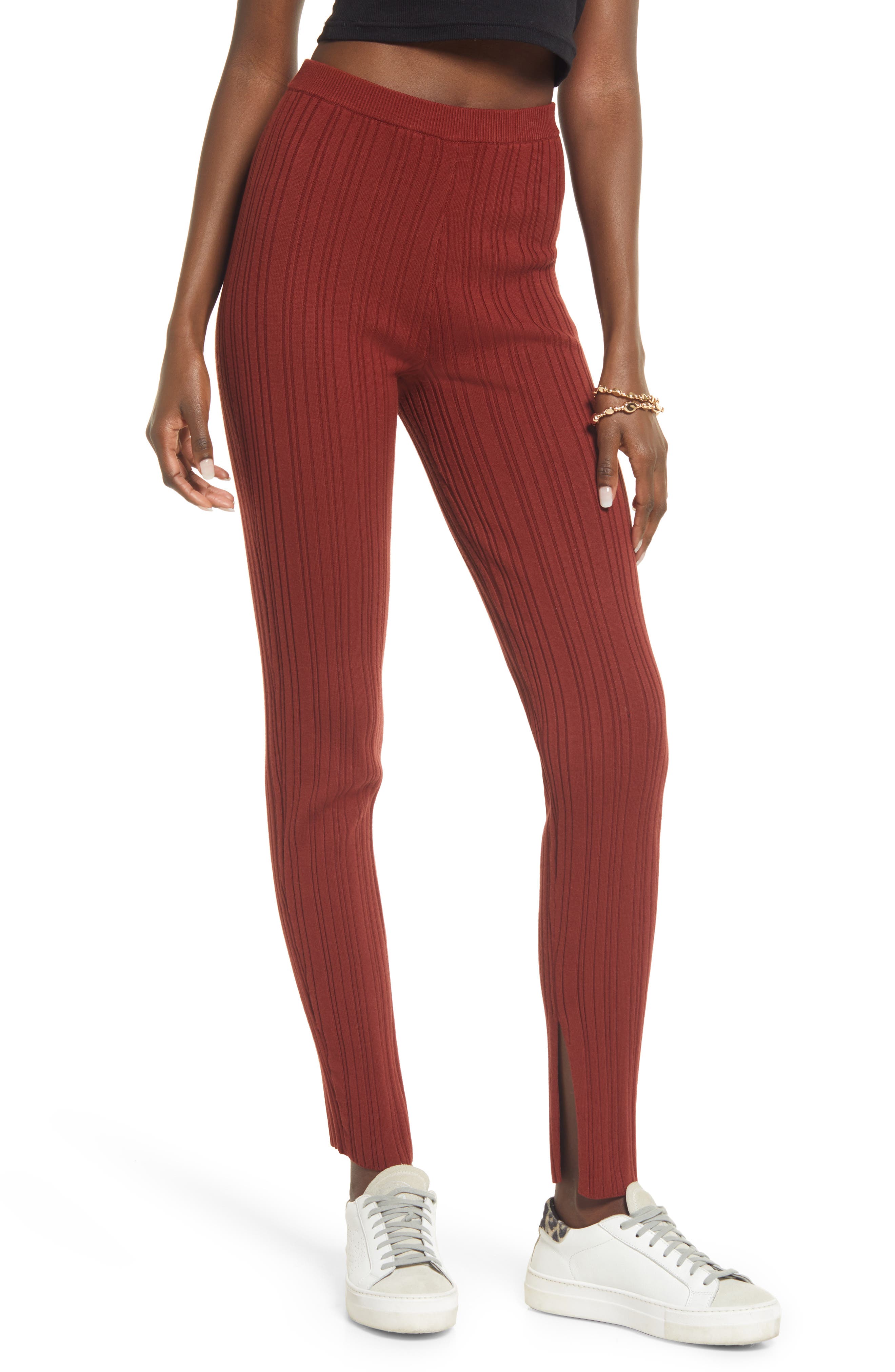 Open Edit Split Hem Sweater Pants 