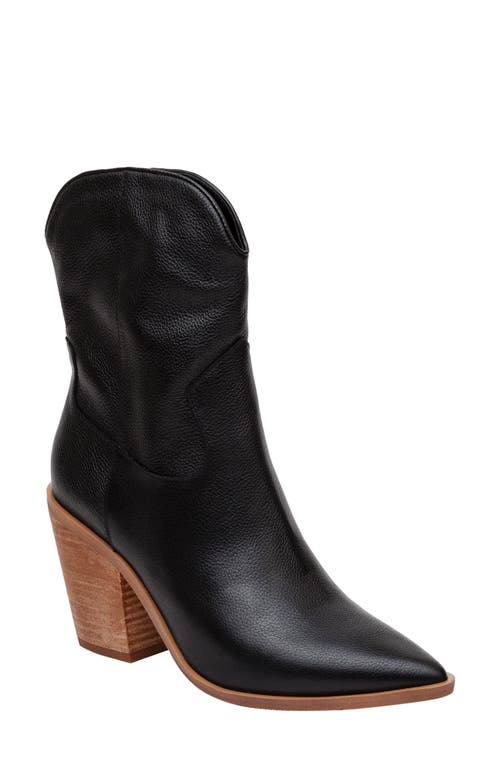 Lisa Vicky Maven Western Boot in Black Leather