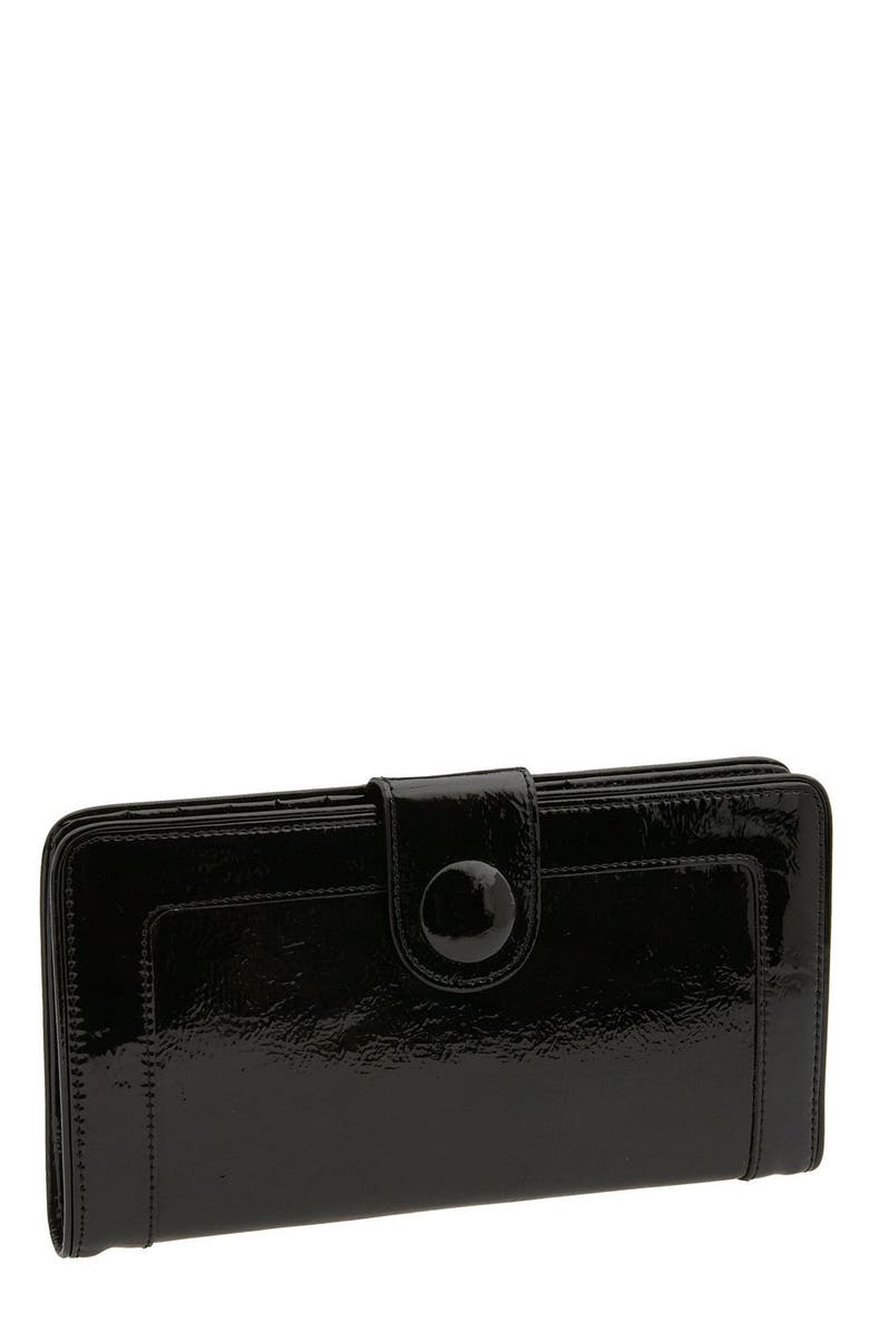 Nordstrom Textured Patent Leather Travel Document Holder Nordstrom