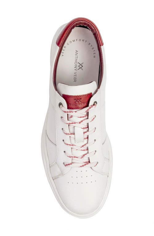 Anthony Veer Men's Kips Low-top Fashion Sneakers In White