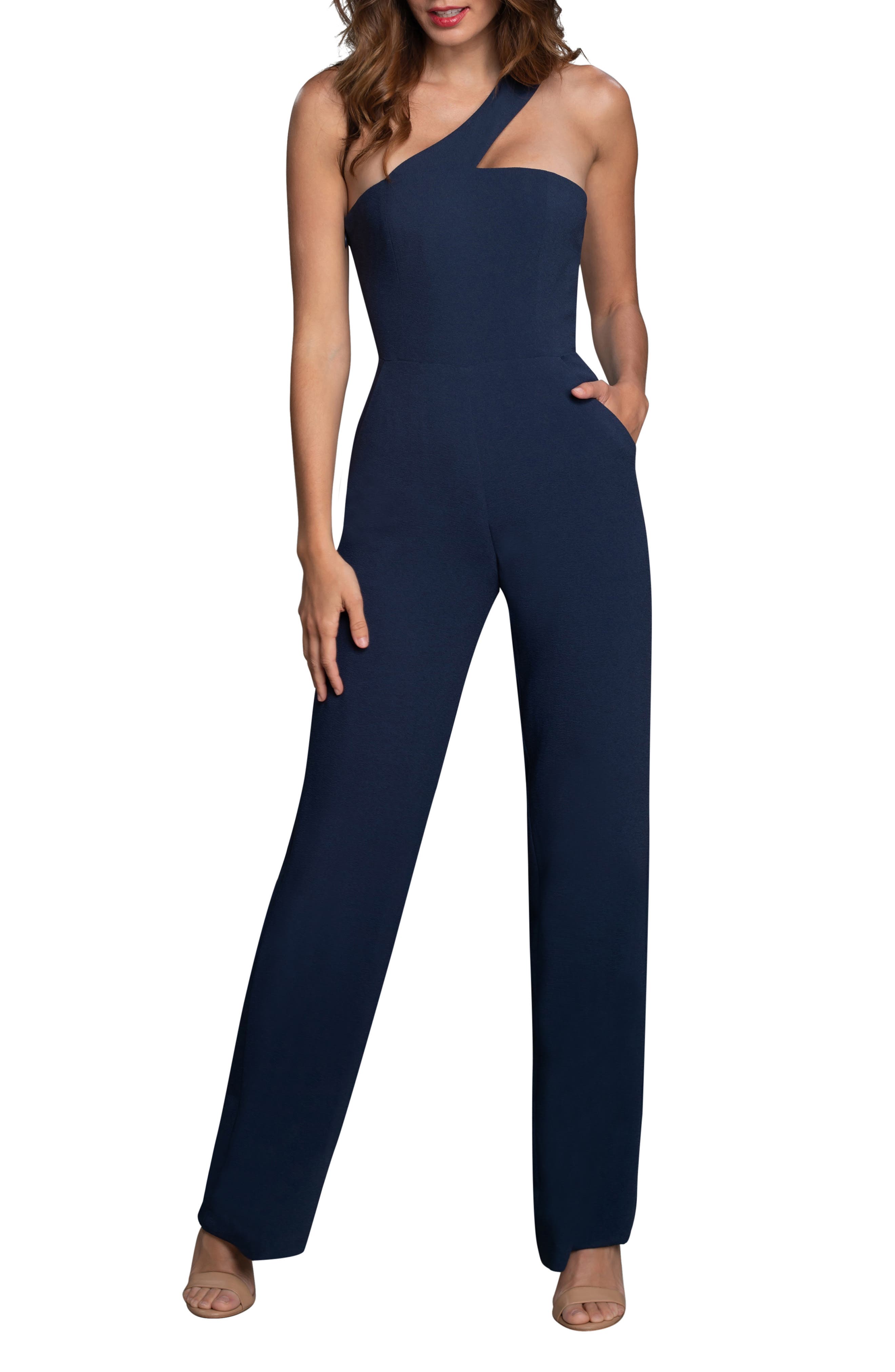 navy blue jumpsuit formal