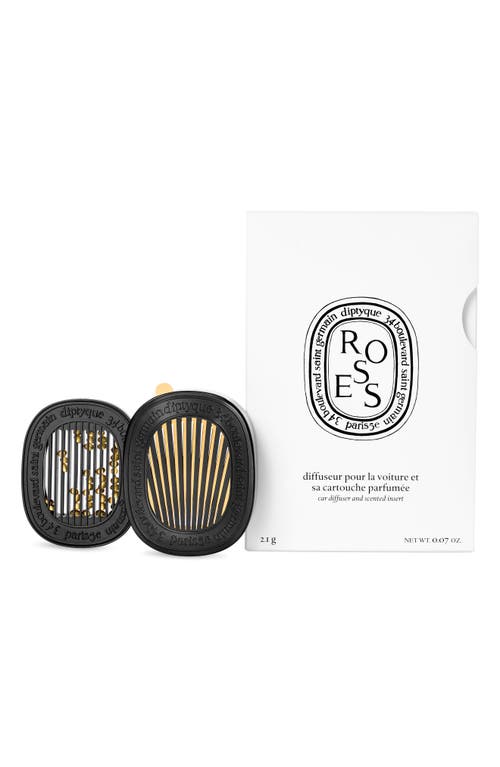 Diptyque Roses Car Fragrance Diffuser and Refill Insert Set at Nordstrom